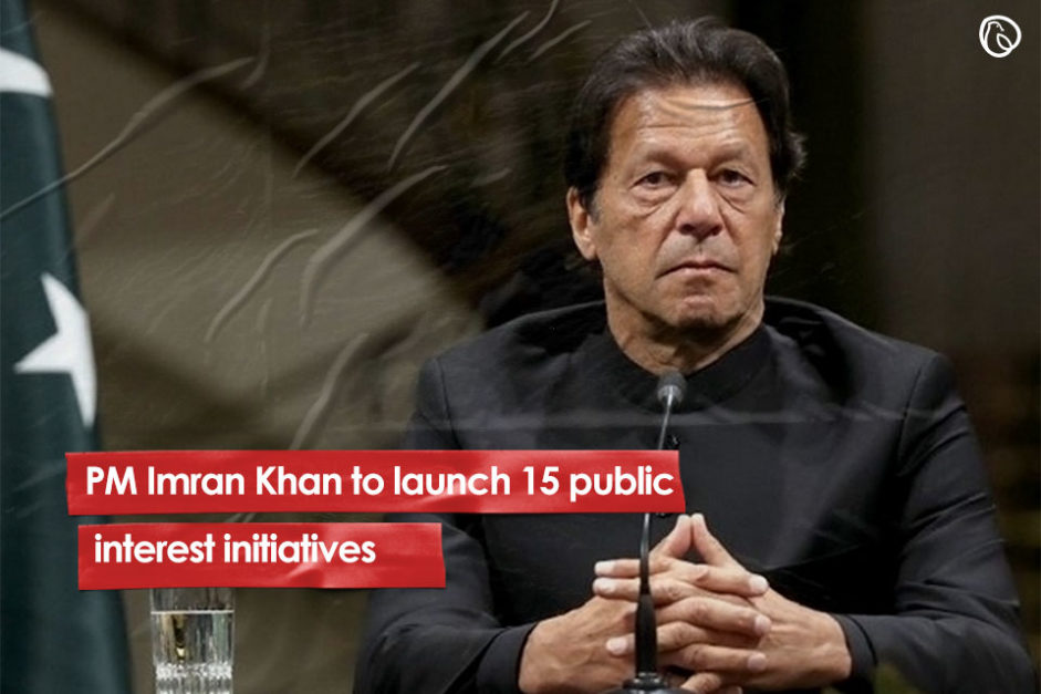 PM IMran Khan to launch 15 public interest initiatives