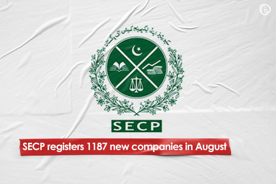 SECP registers 1187 new companies in August