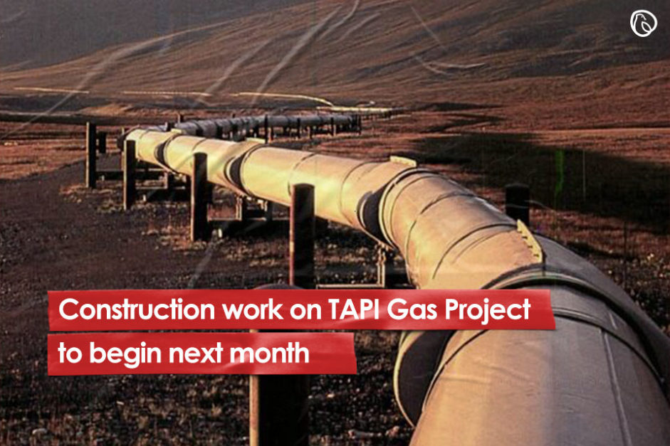 TAPI gas pipleline project expected to start next month in pakistan