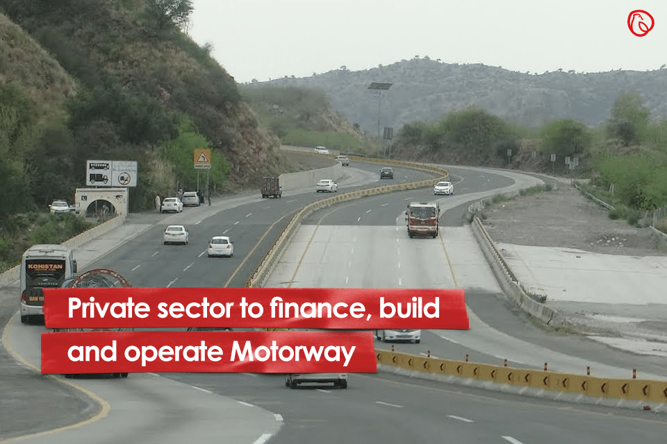 Private sector to finance, build and operate Motorway