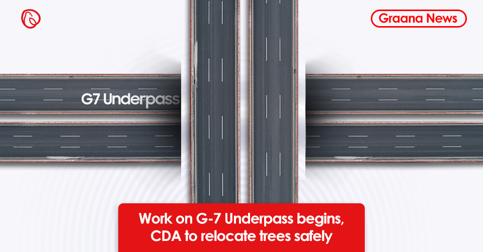 Work on G-7 Underpass begins, CDA to relocate trees safely