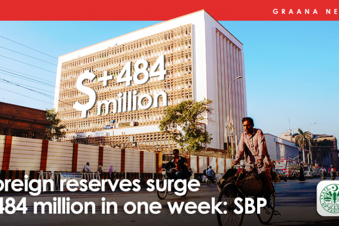 Foreign reserves surge $484 million in one week: SBP