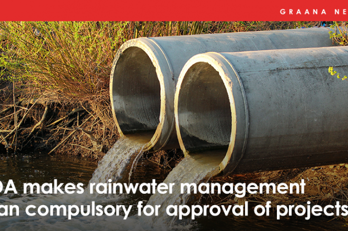 RDA makes rainwater management plan compulsory for approval of projects