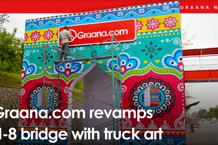 Graana.com revamps H-8 bridge with truck art