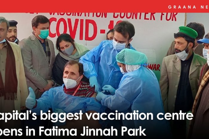 Capital’s biggest vaccination centre opens in Fatima Jinnah Park