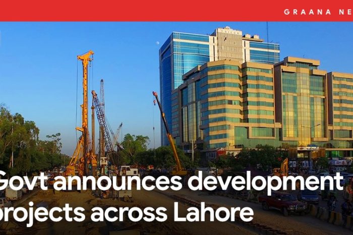 Govt announces development projects across Lahore