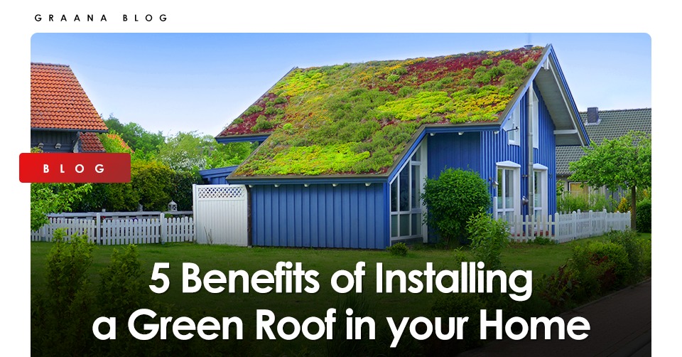 There are a lot of benefits of installing a green roof in homes.