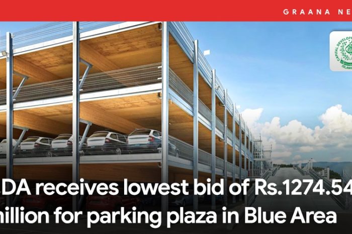 CDA receives lowest bid of Rs.1274.548 million for parking plaza in Blue Area