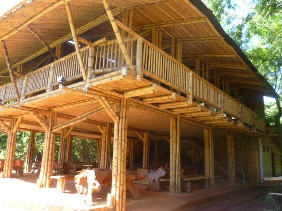 Bamboo House Constructed for Eco Friendly Home
