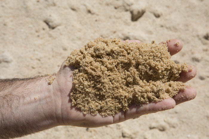 this image shows concrete sand