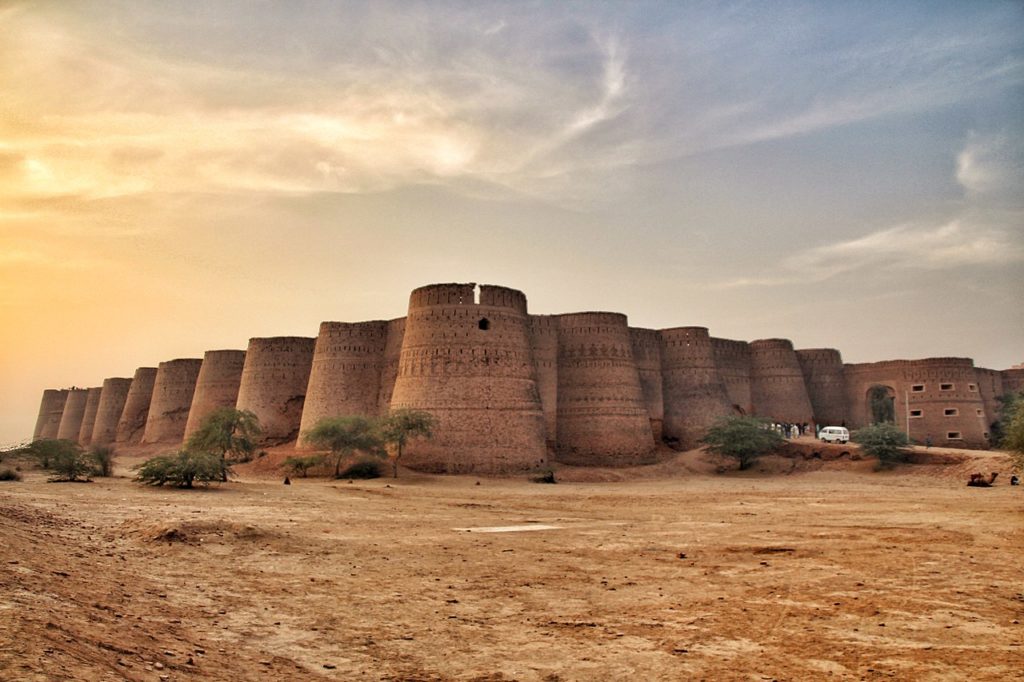 Towers of Derawar Fort in Pakistan