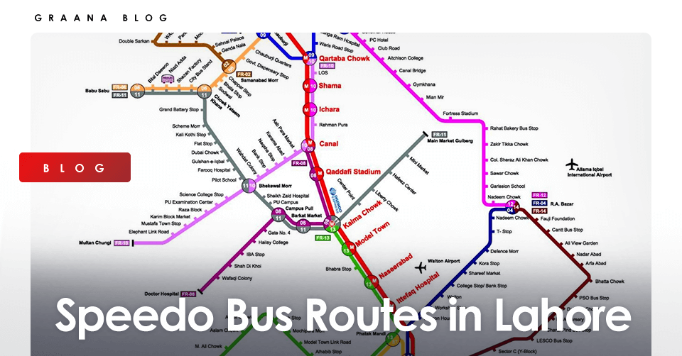 Detailed guide of speedo bus routes in lahore