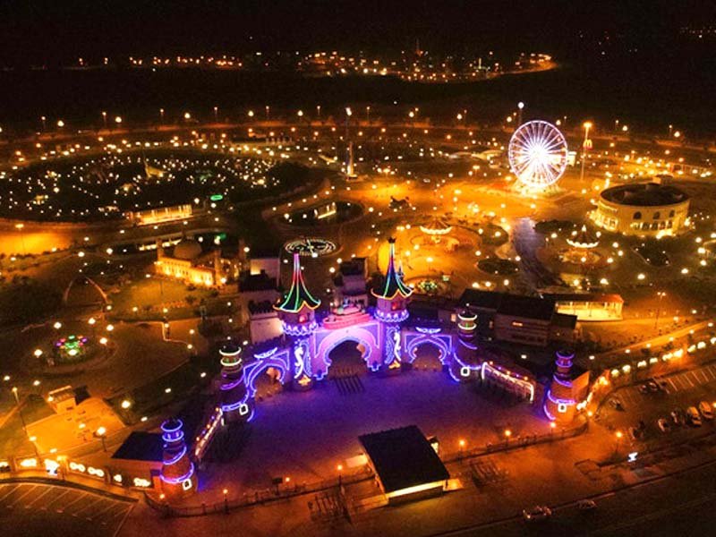Night View of Bahria Adventure Land 