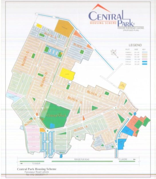 Map of the Central Park Housing Society
