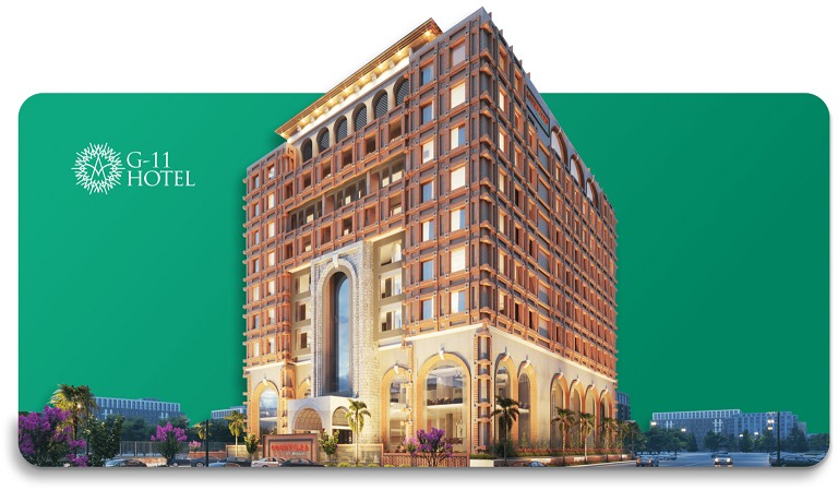 Banner of G-11 hotel, a project of IMARAT Hospitality