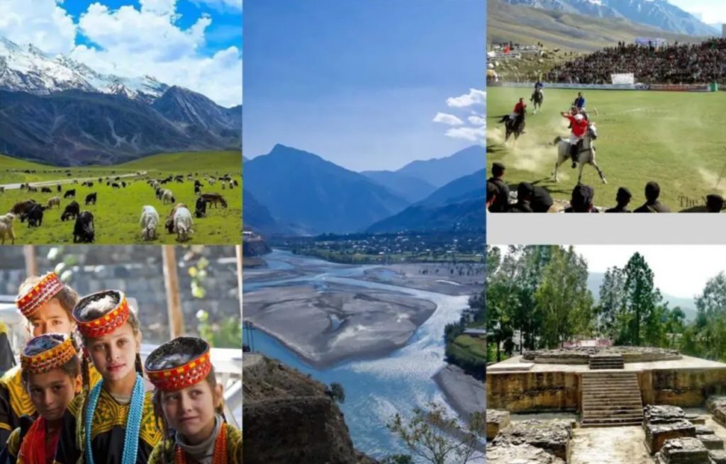 A collage of the Northern Areas of Pakistan for those touring Pakistan