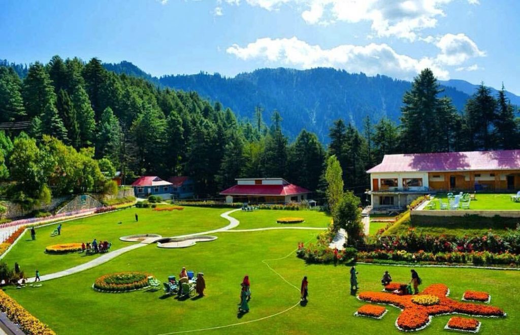 A holistic view of a rest house in Shogran Valley