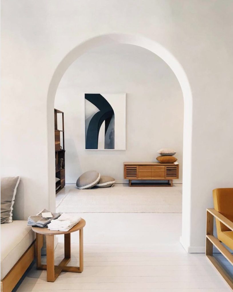 Arched doorway in a house
