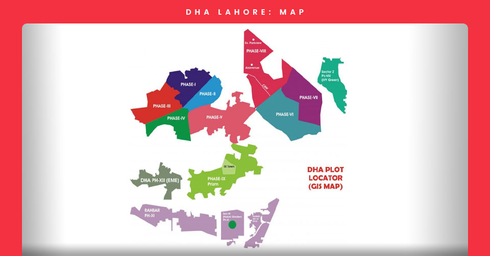 DHA Lahore Overall Map