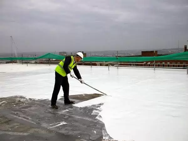 White reflective paint on roof - Heat Proof Chemcials