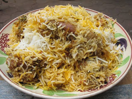 plate of biryani