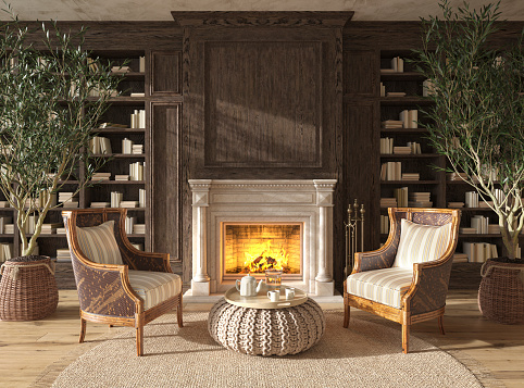 a fireplace can serve as a perfect focal point for any room.