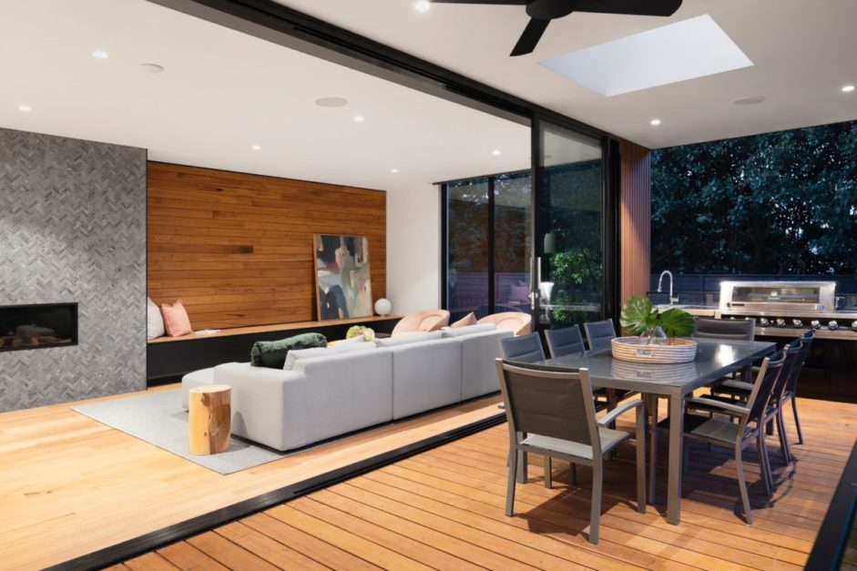 open floor plans are a staple of modern architecture