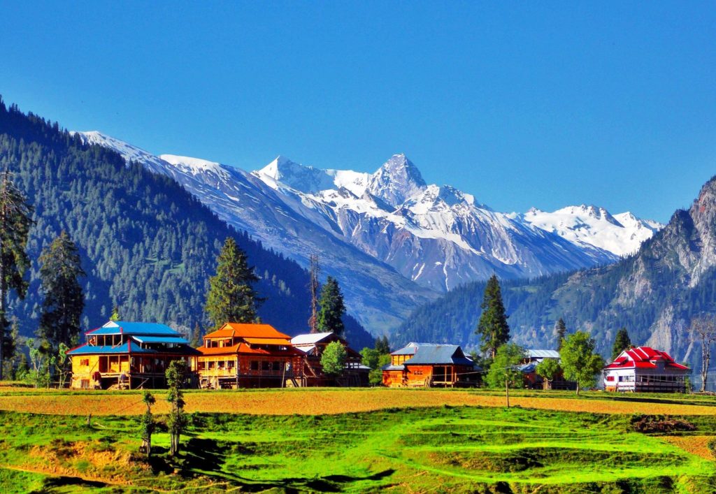 Picture showing mountains of Arang Kel, Azad Kashmir