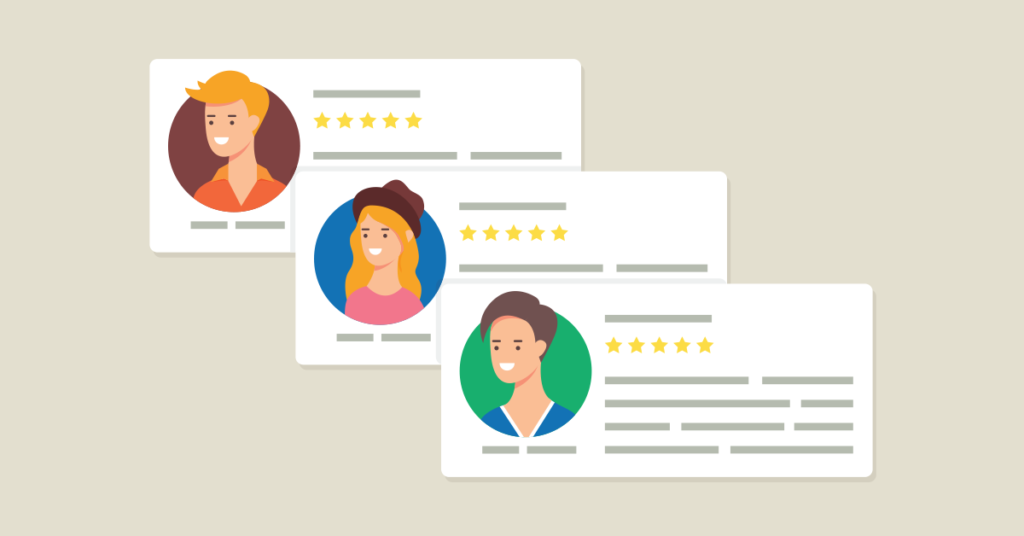 Infographic showing Client Reviews and Testimonials