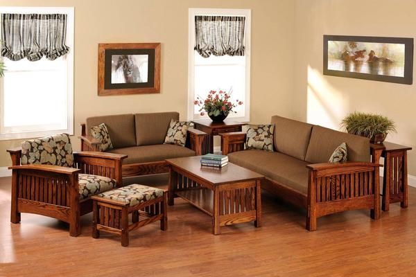 living room Sofa set made of Sheesham wood 