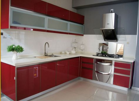 kitchen cabinets made using plexi glass
