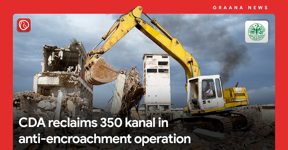 CDA reclaims 350 kanal in anti-encroachment operation