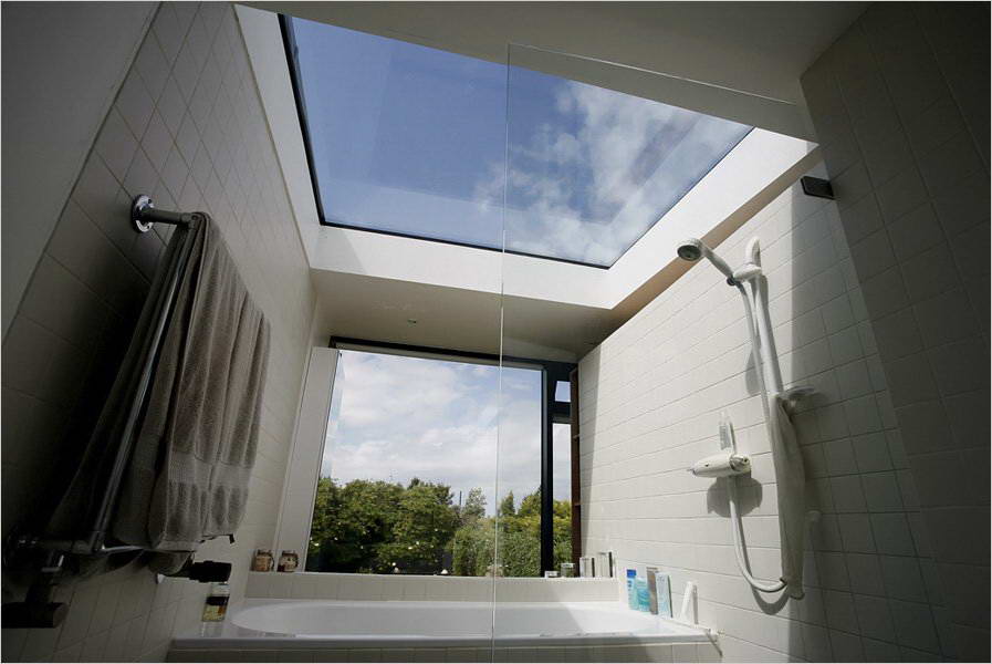 skylight inside a house made using plexiglass