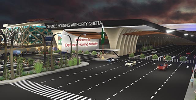 DHA Quetta planned entrance