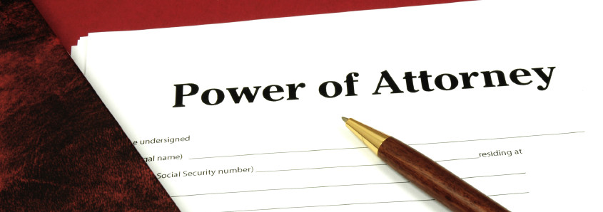 A document reading Power of Attorney