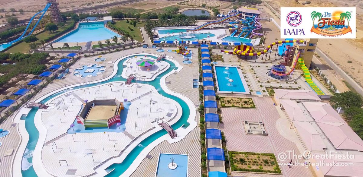 Picture showing aerial view of Great Fiesta Family Water Park