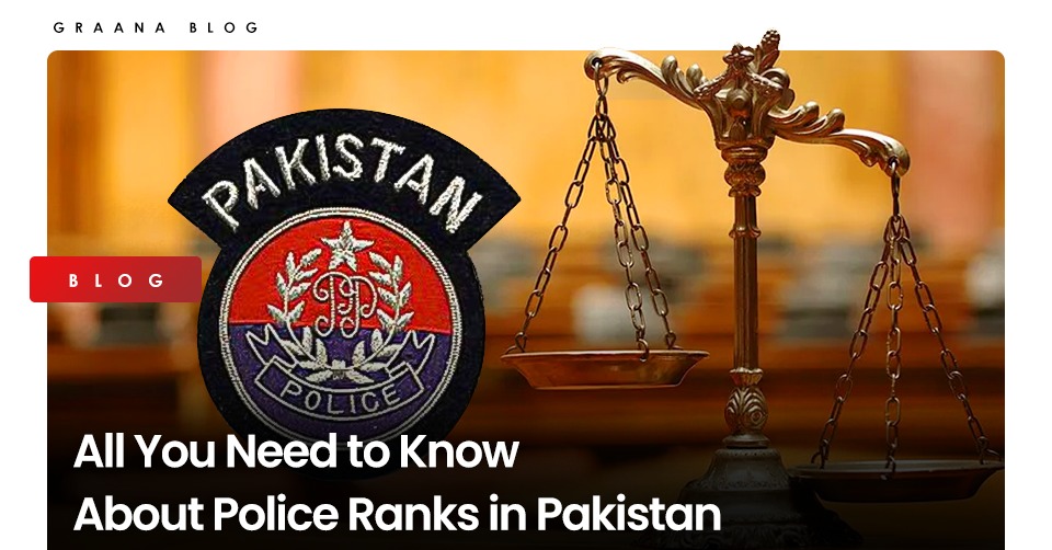 pakistan police badge and balance depicting justice in Pakistan