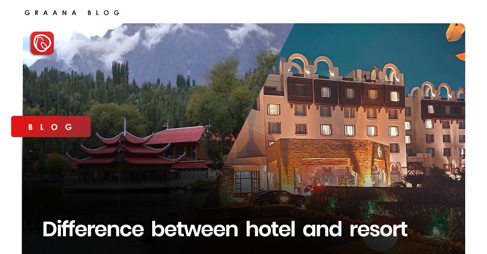 Difference between hotels and resorts