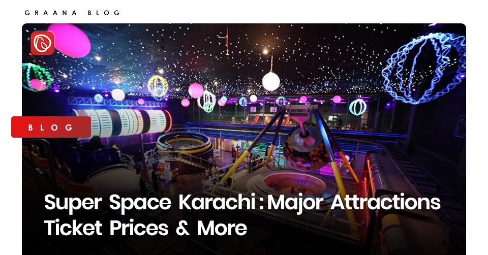 Picture showing different facilities inside Super Space Karachi
