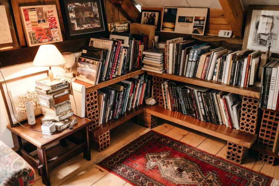 Home Library filled with different books