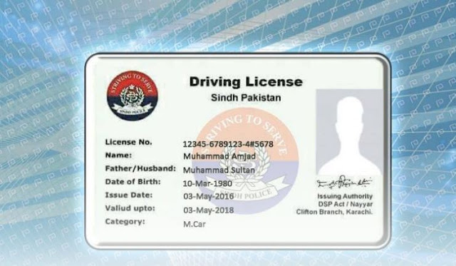 Driving licence card