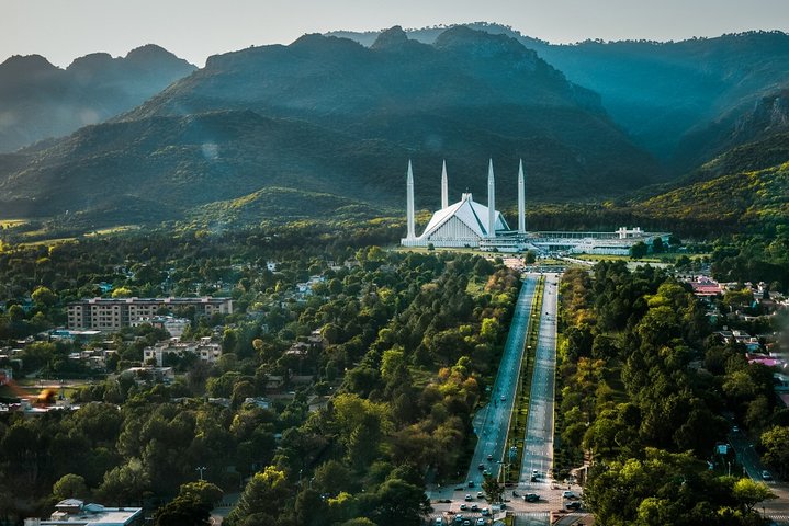 drone image of islamabad