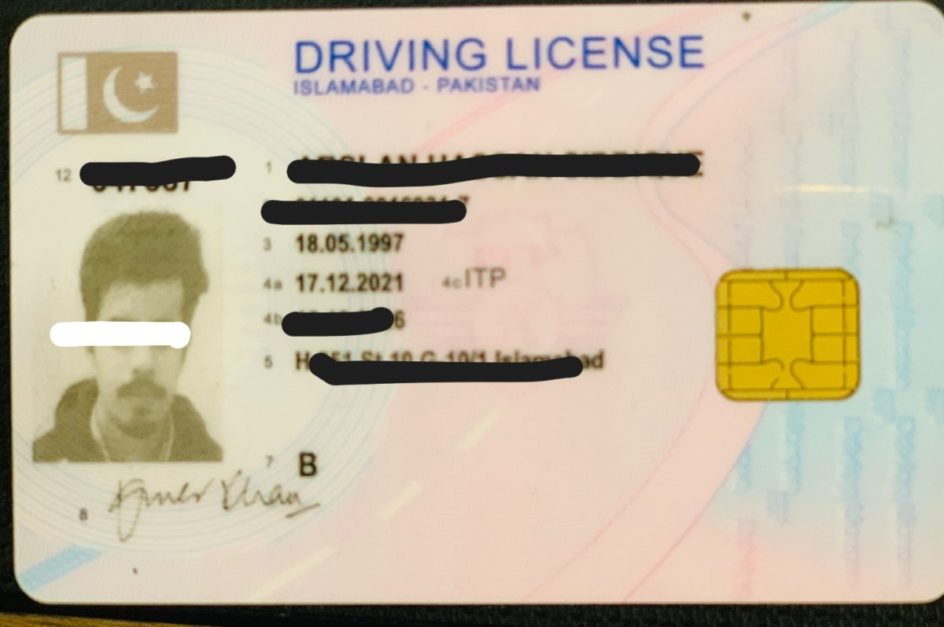 Permenant Driving licence