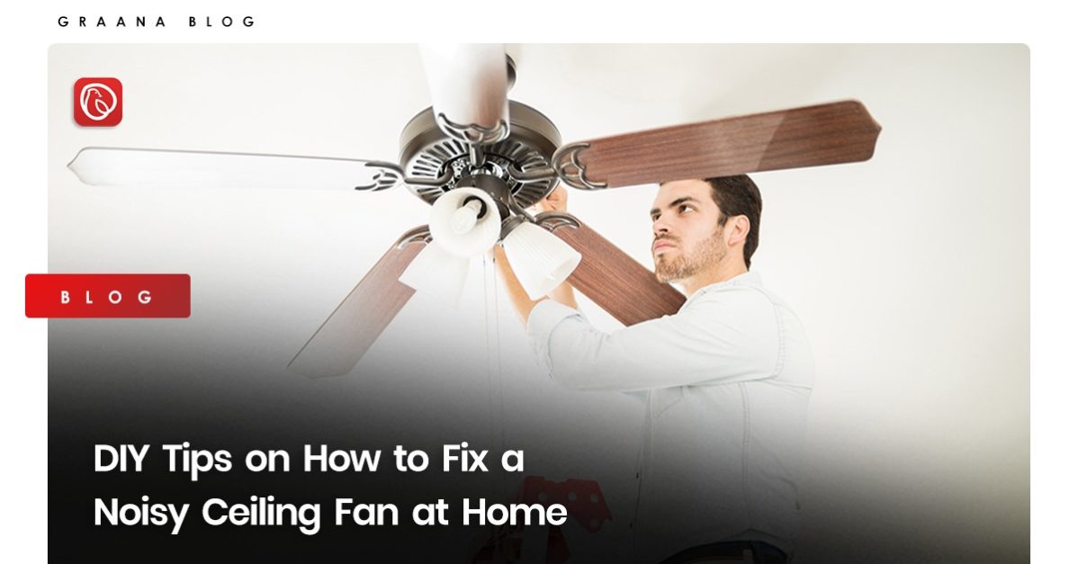how to fix a noisy ceiling fan at home