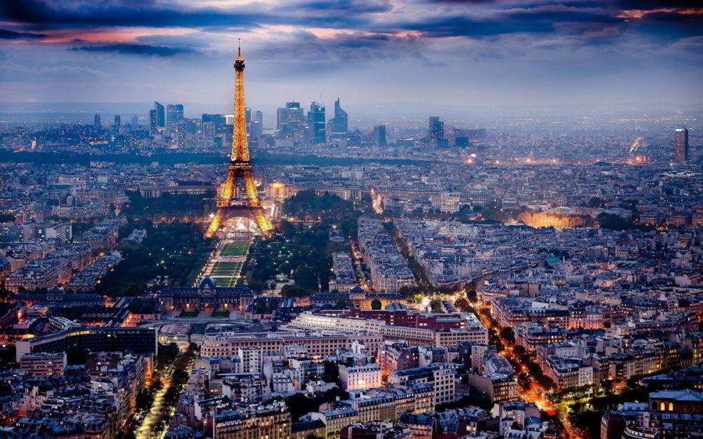 an overview of paris, france bridge 